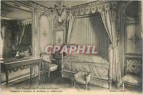 Cartes postales Palais de Fontainebleau Chambre a Coucher de Madame de Maintenon