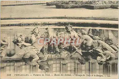 Cartes postales Versailles Parterre du Nord Bassin des Sirenes Groupe du Tuby et le Hongre