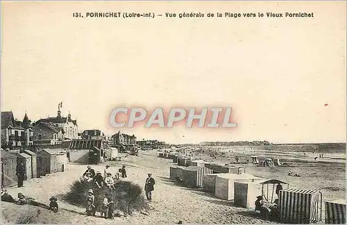 Ansichtskarte AK Pornichet (Loire Inf) Vue Generale de la Plage vers le Vieux Pornichet