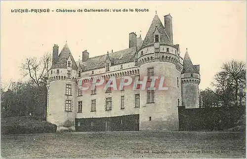 Ansichtskarte AK Luche Pringe Chateau de Gallerande Vue de la Route