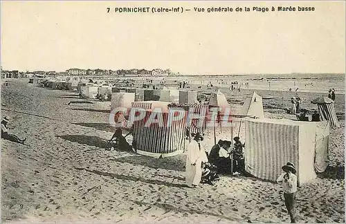 Ansichtskarte AK Pornichet (Loire Inf) Vue Generale de la Plage a Maree Basse