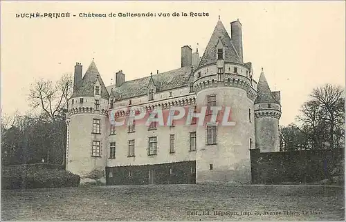 Ansichtskarte AK Luche Pringe Chateau de Gallerande Vue de la Route