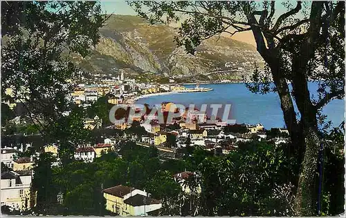 Cartes postales moderne Menton Vue Generale prise du Cap Martin