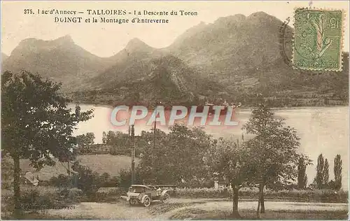 Ansichtskarte AK Lac d'Annecy Talloires La Descente du Toron Duigt et la Montagne d'Entreverne Automobile