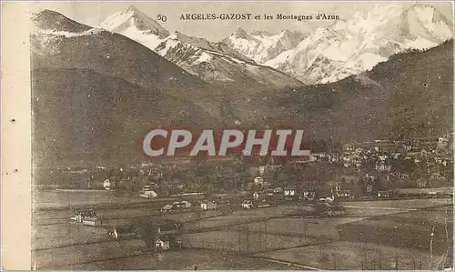 Cartes postales Argeles Gazost et les Montagnes d'Azur