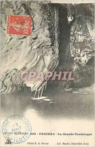 Cartes postales Padirac Le Lot Illustre La Grande Pendeloque