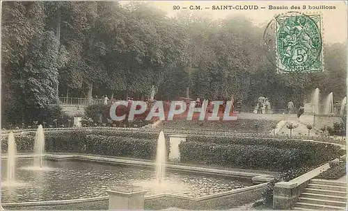 Cartes postales Saint Cloud Bassin des 3 Bouillons