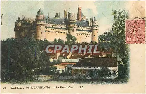 Cartes postales Chateau de Pierrefonds La Facade Ouest