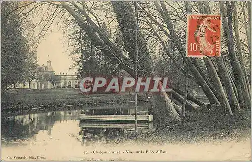 Cartes postales Chateau d'Anet Vue sur la Piece d'Eau