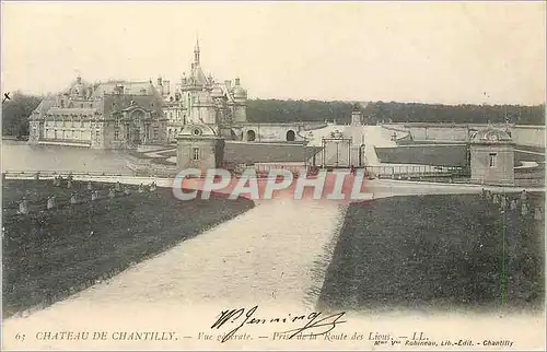 Cartes postales Chateau de Chantilly Vue Generale Pris de la Route des Lions