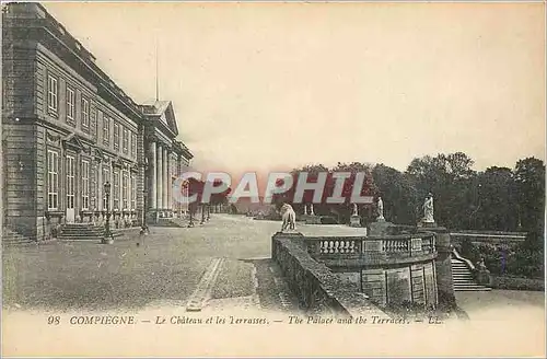 Ansichtskarte AK Compiegne Le Chateau et les Terrasses