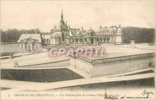 Ansichtskarte AK Chateau de Chantilly Vue Generale prise du Chateau