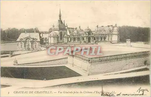 Cartes postales Chateau de Chantilly Vue Generale prise du Chateau