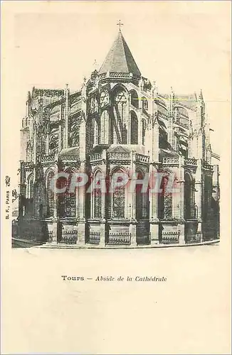 Cartes postales Tours Abside de la Cathedrale