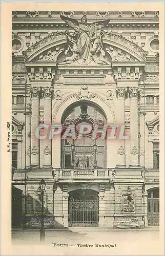 Cartes postales Tours Theatre Municipal
