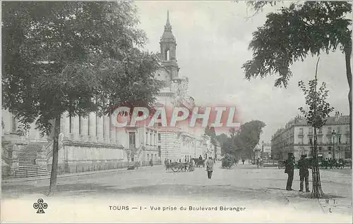 Cartes postales Tours Vue prise du Boulevard Beranger