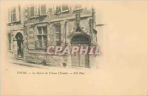 Ansichtskarte AK Tours La Maison de Tristan l'Ermite (carte 1900)