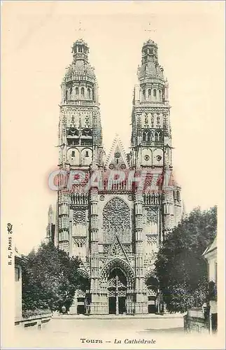 Cartes postales Tours La Cathedrale