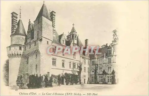 Ansichtskarte AK Chateau d'Usse La Cour d'Honneur (XVIe Siecle) (carte 1900)