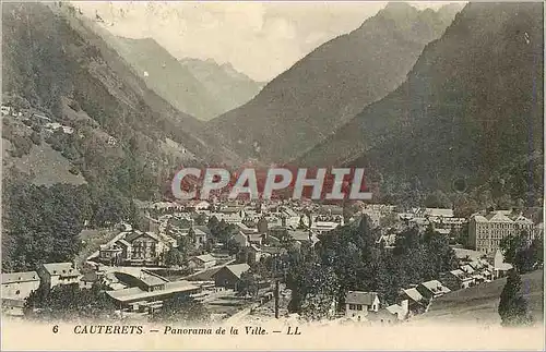 Cartes postales Cauterets Panorama de la Ville