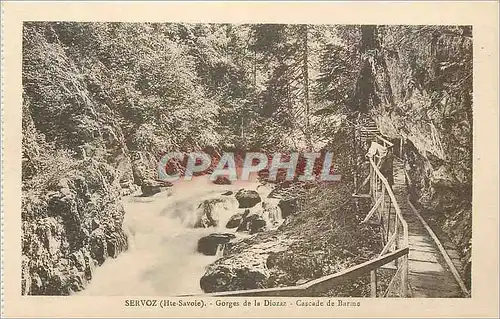 Cartes postales Servoz (Hte Savoie) Gorges de la Diozaz Cascade de Barme