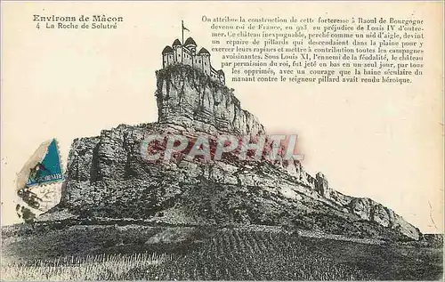 Cartes postales Environs de Macon La Roche de Solutre