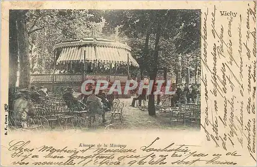 Cartes postales Vichy Kiosque de la Musique (carte 1900)