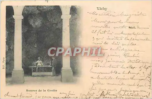 Cartes postales Vichy Source de la Grotte (carte 1900)