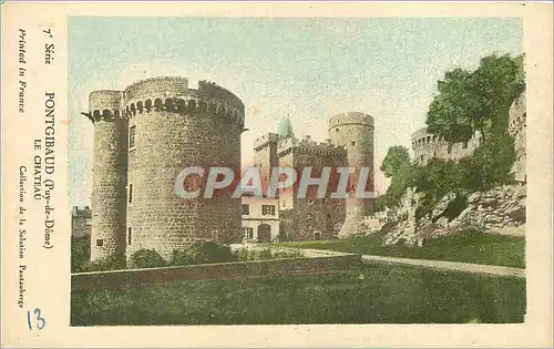 Ansichtskarte AK Pontgibaud (Puy de Dome) Le Chateau