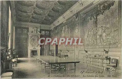 Cartes postales Chateau de Chantilly La Galerie des Cerfs