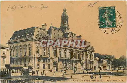 Cartes postales Tours Le Nouvel Hotel de Ville Perspective
