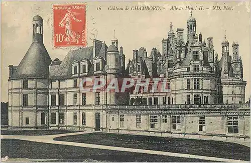 Cartes postales Chateau de Chambord Aile de Henri II