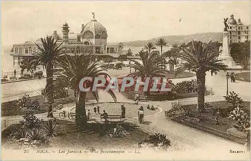 Cartes postales Nice Les Jardins Vue Panoramique