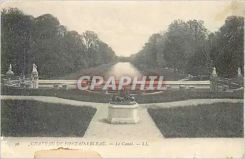 Ansichtskarte AK Chateau de Fontainebleau Le Canal