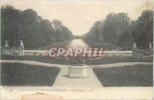 Cartes postales Chateau de Fontainebleau Le Canal