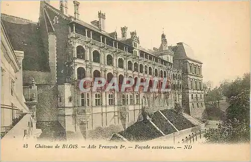Cartes postales Chateau de Blois Aile Francois Ier Facade Exterieure