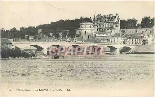 Cartes postales Amboise Le Chateau et le Pont