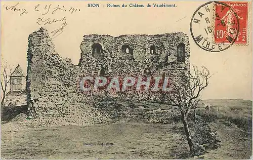 Ansichtskarte AK Sion Ruines du Chateau de Vaudemont