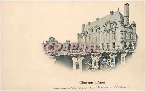 Cartes postales Chateau d'Anet (carte 1900)