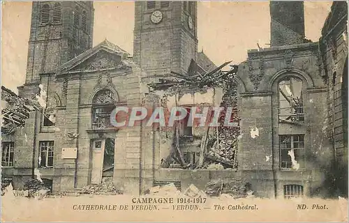 Cartes postales Campagne 1914 1917 Cathedrale de Verdun