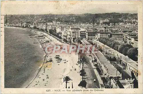 Cartes postales Nice Vue Generale prise du Chateau