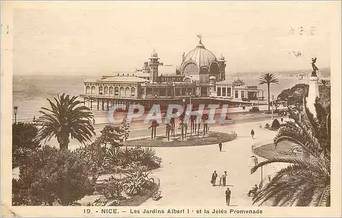 Ansichtskarte AK Nice Les Jardins Albert 1er et la Jetee Promenade