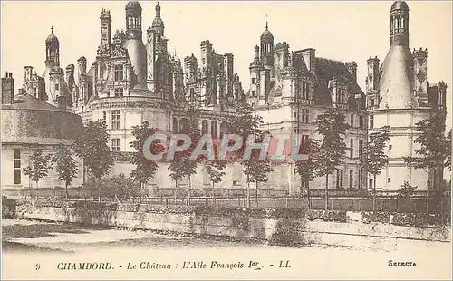 Cartes postales Chambord Le Chateau L'Aile Francois Ier