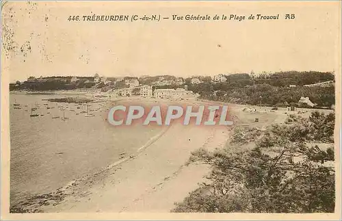 Ansichtskarte AK Trebeurden (C du N) Vue Generale de la Plage de Trozoul