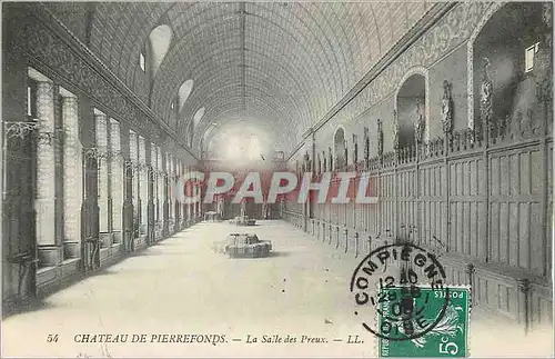 Cartes postales Chateau de Pierrefonds La Salle des Preux