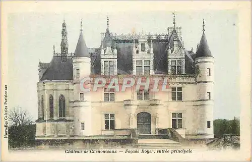 Cartes postales Chateau de Chenonceaux Facade Bouyer entree principale