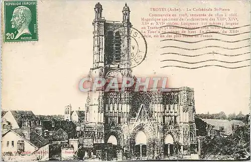 Ansichtskarte AK Troyes (Aube) La Cathedrale Saint Pierre