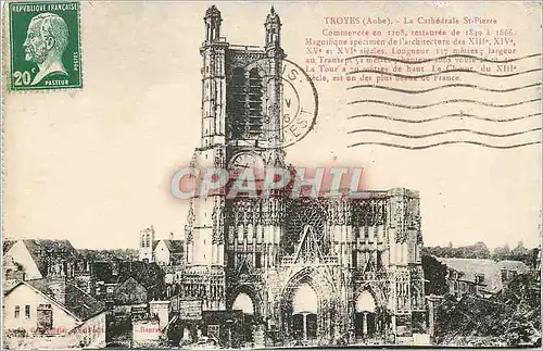 Cartes postales Troyes (Aube) La Cathedrale Saint Pierre
