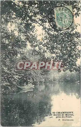 Cartes postales Champigny Bords de Marne pris du Pont
