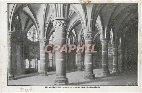 Cartes postales Mont Saint Michel Salle des Chevaliers